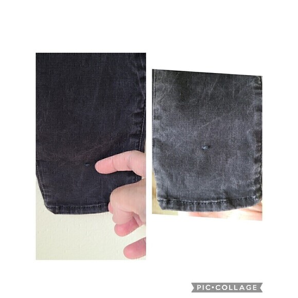 Chevignon Women Skinny Moto Jeans Size 8 Tall Grunge Edgy Punk Reinforced Knee - Picture 6 of 12